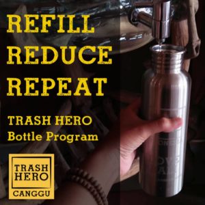 reduce plastic waste with trash hero bottle program