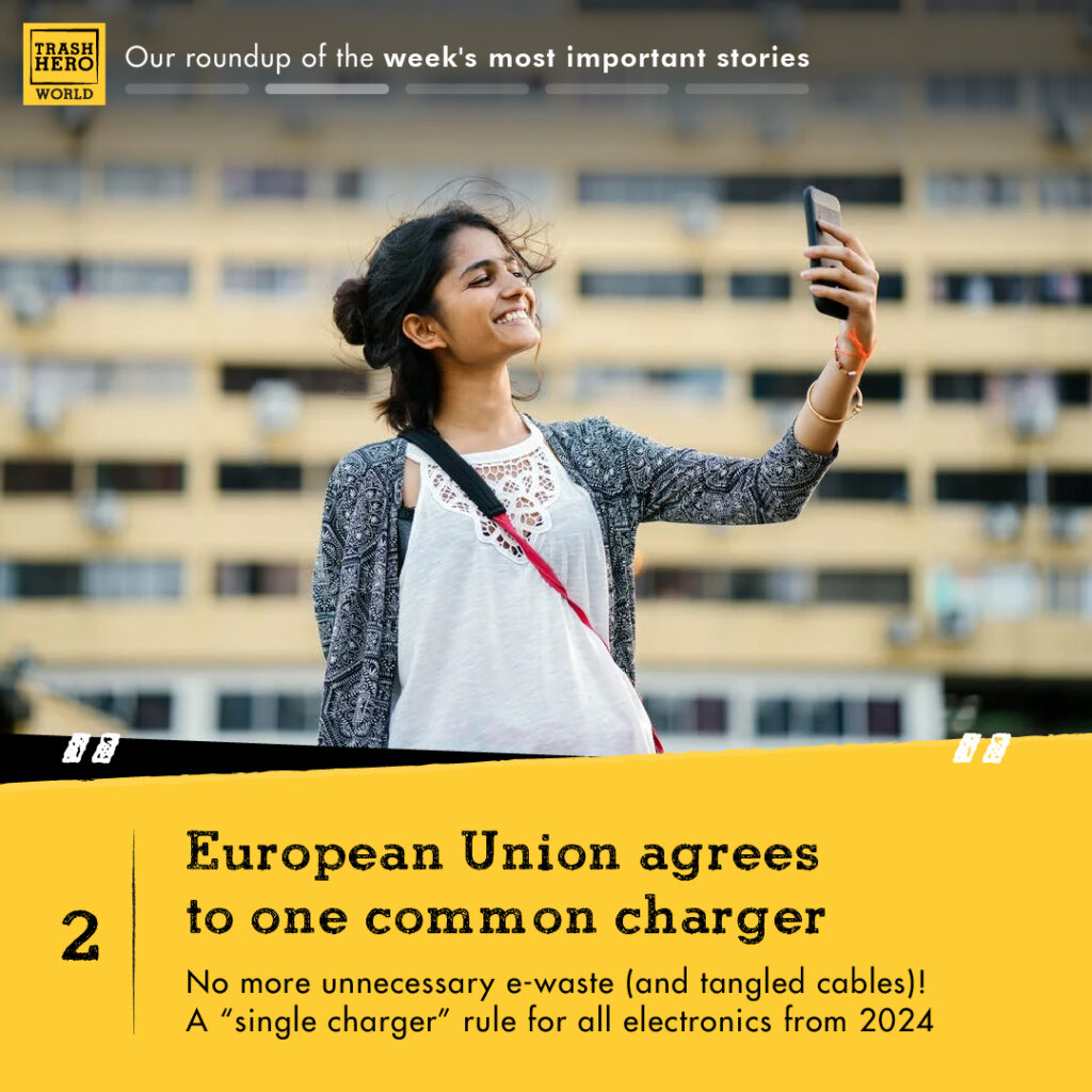 Our round-up of the week's most important stories 
European Union agrees to one common charger 
No more unnecessary e-waste (and tangled cables)! A
"single charger" rule for all electronics from 2024
