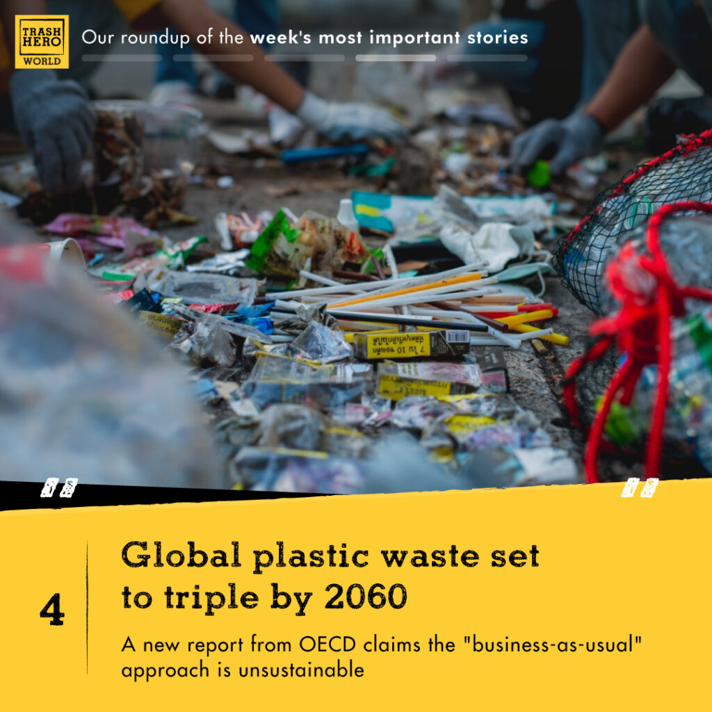 Our round-up of the week's most important stories 
Global plastic waste set to triple by 2060
a new report from OECD claims 'business as usual' approach is unsustainable 