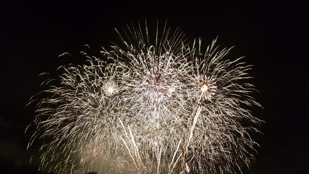 Grosses öffentliches Feuerwerk